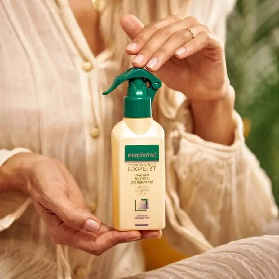Conditionneur nourrissant sans rinçage à la kératine Gerovital Expert Treatment, 150 ml, Farmec
