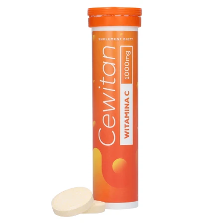 Cewitan Vitamin C 1000 mg, lemon flavor, 15 effervescent tablets