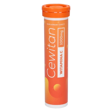 Cewitan Vitamin C 1000 mg, lemon flavor, 15 effervescent tablets