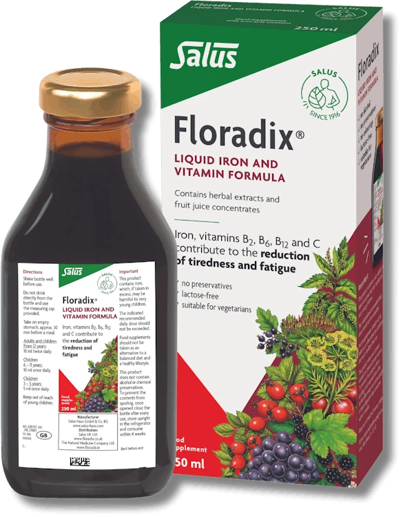 Floradix Iron and Vitamins, 250 ml