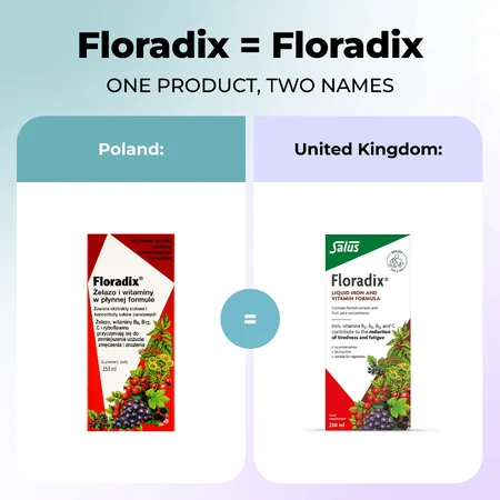 Floradix Fier Vitamine, 250 ml