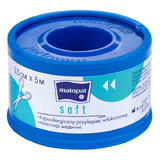Matopat Soft, non-woven adhesive, hypoallergenic, 2.5 cm x 5 m, 1 pc