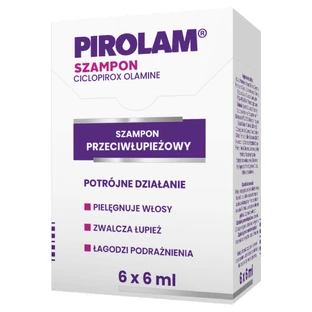 Pirolam, anti-dandruff shampoo, 6 sachets x 6 ml