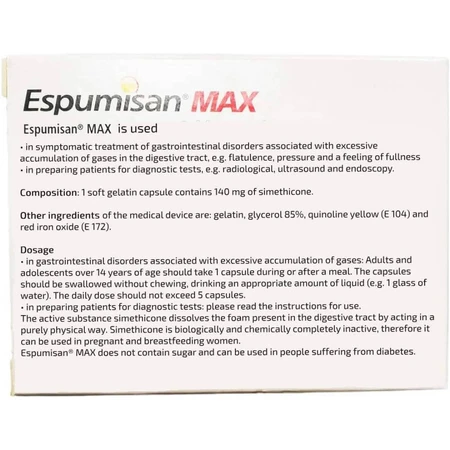 Espumisan Max, 20 soft capsules