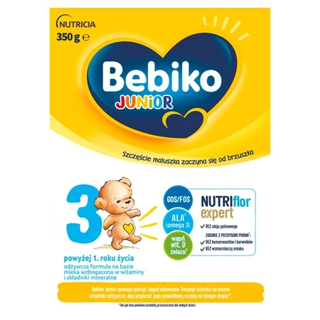 Bebiko Junior 3 Nutriflor Expert, milk-based nutritional formula, over 1 year, 350 g