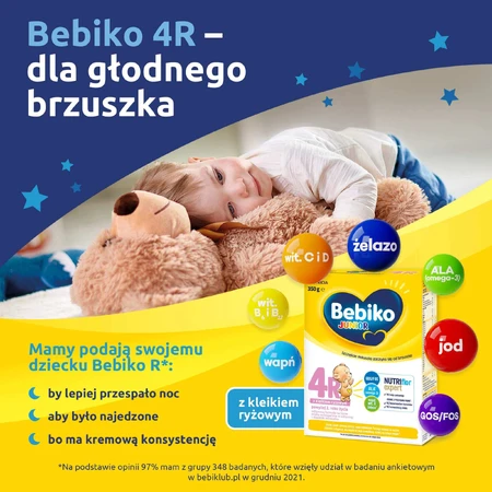 Bebiko 4R Junior, préparation nutritive à base de lait, après 2 ans, 350 g