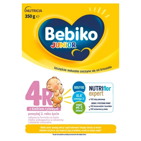 Bebiko 4R Junior, préparation nutritive à base de lait, après 2 ans, 350 g