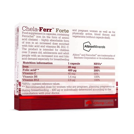 Olimp Chela-Ferr Forte, 30 capsules