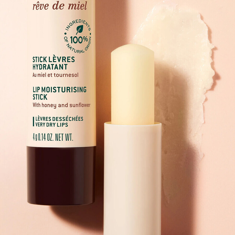 Nuxe Reve de Miel, moisturizing lipstick for dry and chapped lips, 4 g