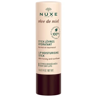 Nuxe Reve de Miel, labial hidratante para labios secos y agrietados, 4 g