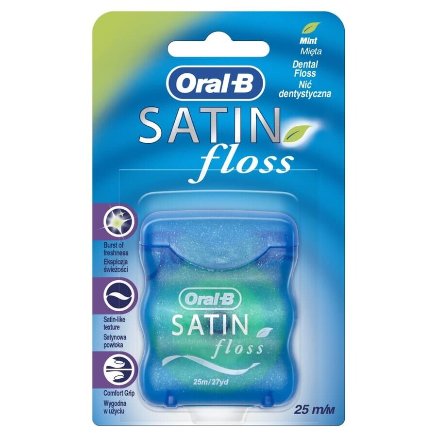 Acquista Oral-B Satin Floss, filo interdentale, menta, 25 m Oral-B Satin Floss, filo interdentale, menta, 25 m