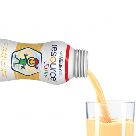 Resource Junior, preparación nutricional para mayores de 1 año, sabor vainilla, 4 x 200 ml
