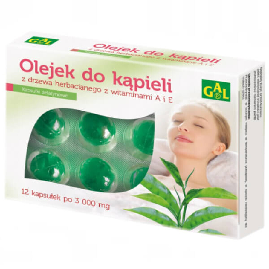 Buy GAL, tea tree bath oil with vitamins A and E, 12 gelatin capsules GAL, tea tree bath oil with vitamins A and E, 12 gelatin capsules