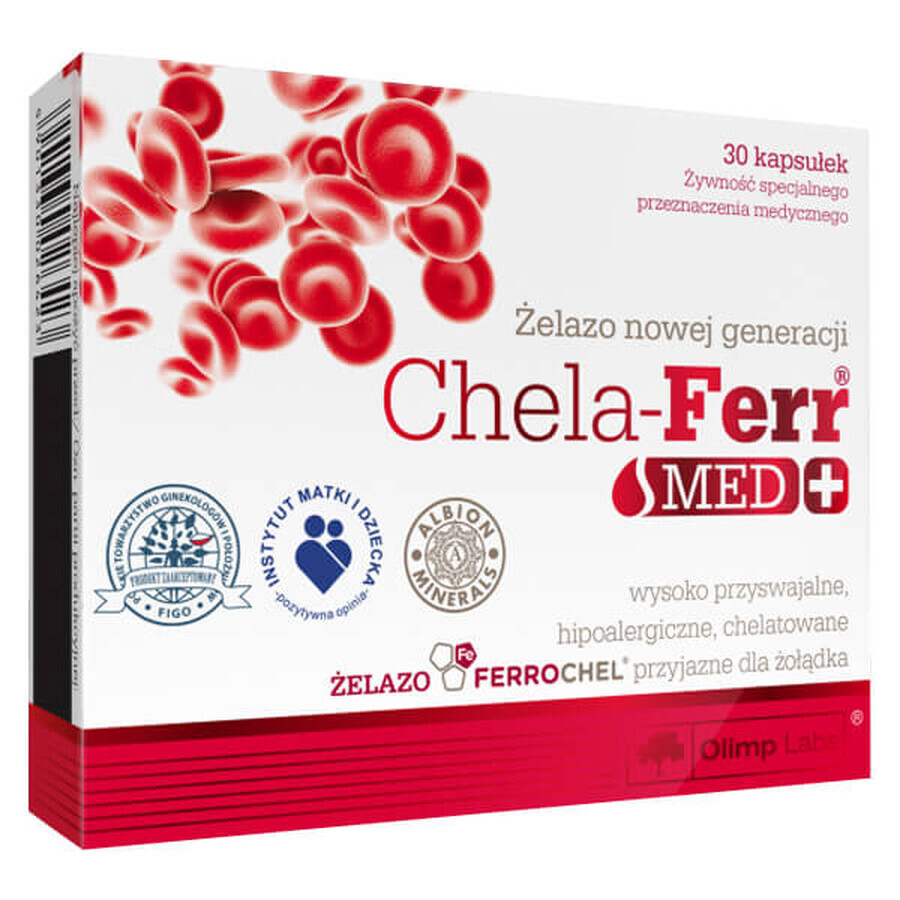 Comprar Olimp Chela-Ferr Med, hierro 30 mg, 30 cápsulas Olimp Chela-Ferr Med, hierro 30 mg, 30 cápsulas