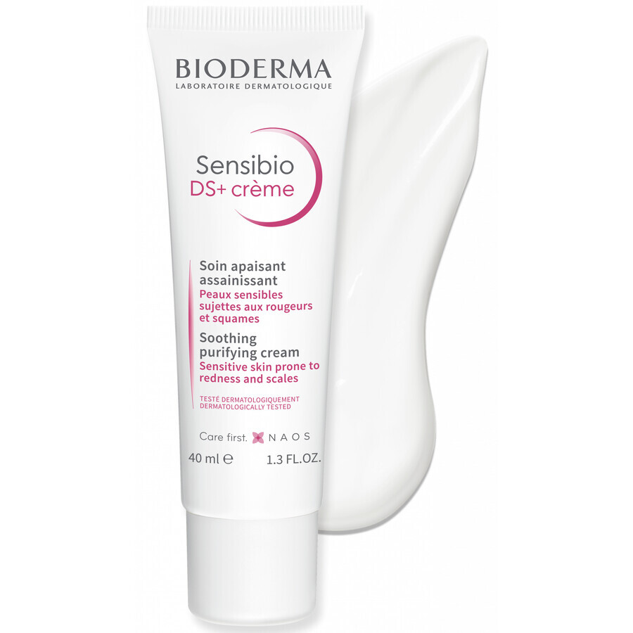 Bioderma Sensibio DS+, crema anti-irritación, piel sensible, 40 ml