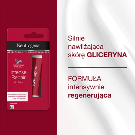 Neutrogena Fórmula Noruega, bálsamo labial regenerador intensivo, 15 ml