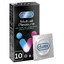 Durex Mutual Pleasure, condooms met glijmiddel, geribbeld met bies, 10 stuks