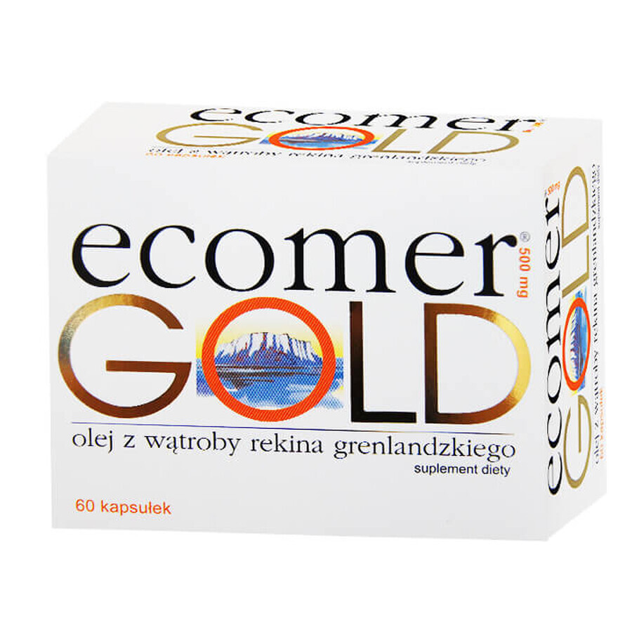 Ecomer Gold, Grönländisches Haifischleberöl, 60 Kapseln