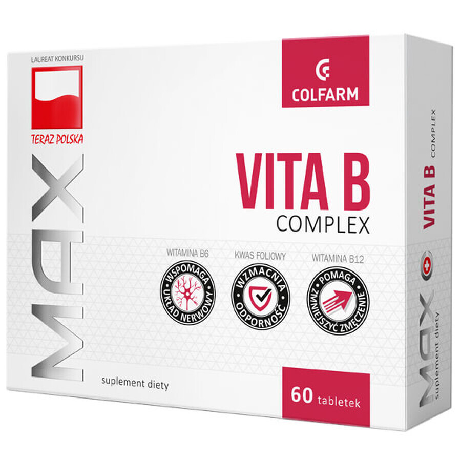 Comprar Max Vita Complejo B, 60 comprimidos Max Vita Complejo B, 60 comprimidos
