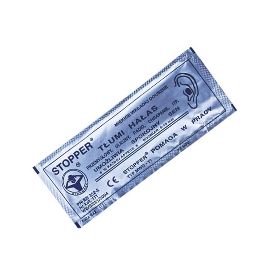 Earplugs, anti-noise plugs MWD-11, 2 pieces