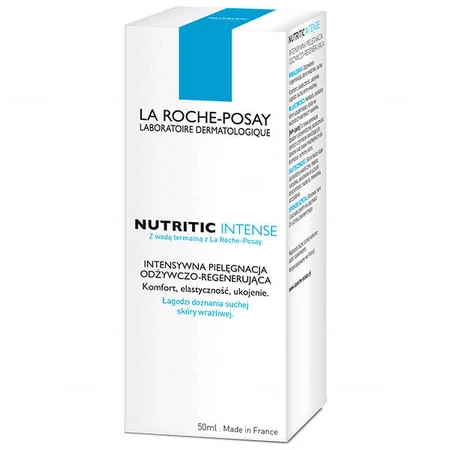 La Roche-Posay Nutritic Intense, cuidado intensivo nutritivo y regenerador para pieles secas, 50 ml