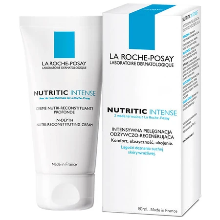 La Roche-Posay Nutritic Intense, cuidado intensivo nutritivo y regenerador para pieles secas, 50 ml
