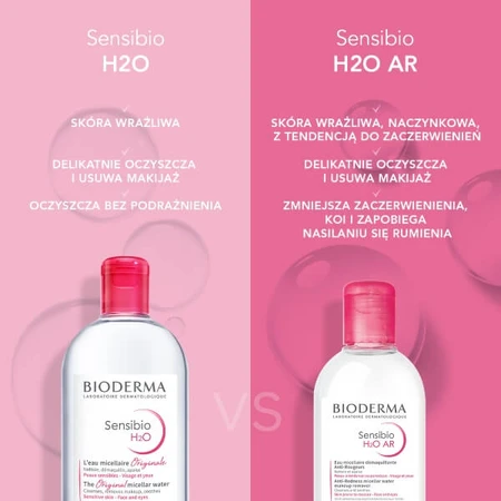 Bioderma Sensibio H2O AR, micellar water, sensitive and vascular skin, 250 ml