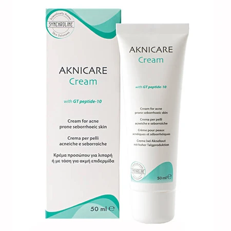 Synchroline Aknicare Creme, Creme mit GT-Peptid 10, Akne und seborrhoische Haut, 50 ml
