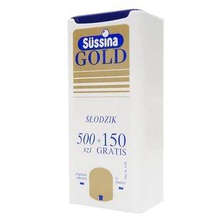 Sussina Gold, zoetstof, 500 tabletten + 150 gratis