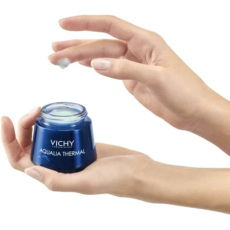 Vichy Aqualia Thermal, hydraterende en herstellende nachtgelcrème, Night Spa, 75 ml