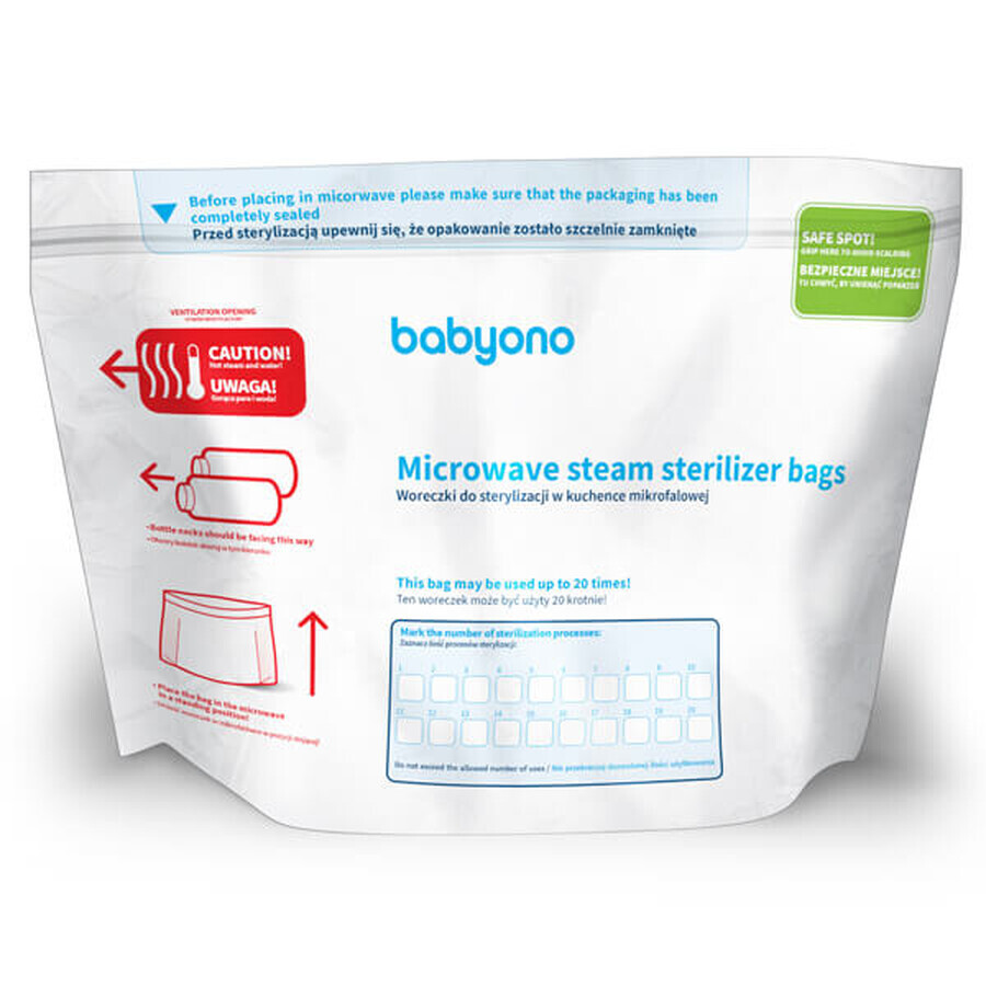 Comprar BabyOno, bolsas de esterilización para microondas, 5 piezas BabyOno, bolsas de esterilización para microondas, 5 piezas