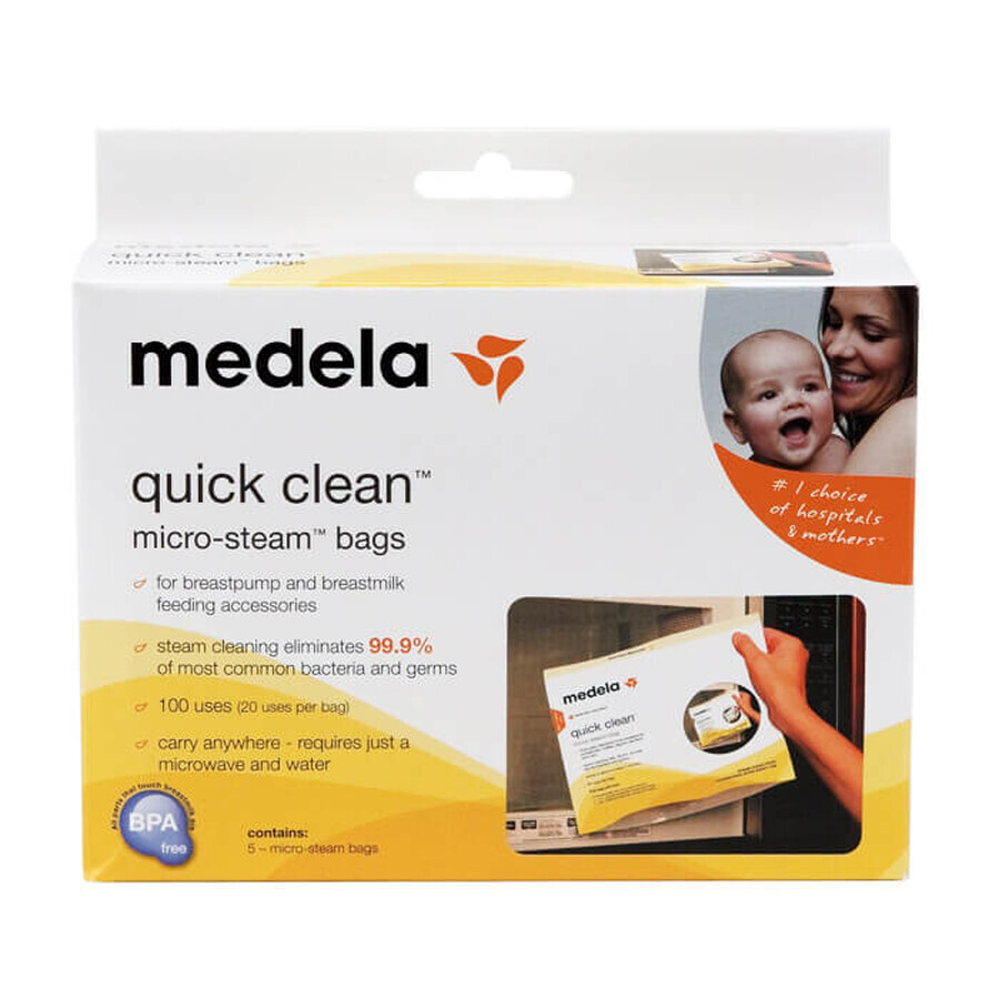 Acquista Medela, sacchetti per la disinfezione microonde, 5 pezzi Medela, sacchetti per la disinfezione microonde, 5 pezzi
