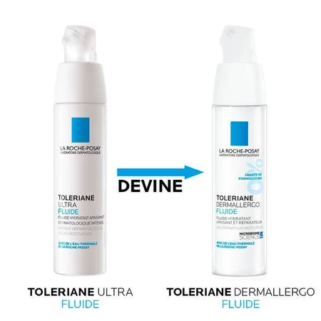 La Roche-Posay Toleriane Dermallergo hydraterende, verzachtende en herstellende fluïde, 40 ml 