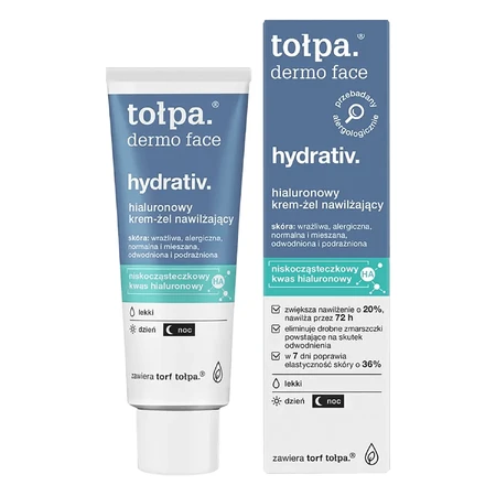 Tolpa Dermo Face Hydrativ, moisturizing and soothing gel-cream, 40 ml