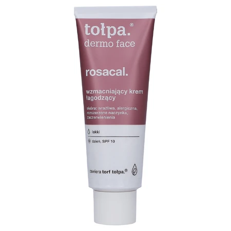Tolpa Dermo Face, Rosacal, beruhigende und stärkende Creme, leicht, SPF 10, tagsüber, 40 ml