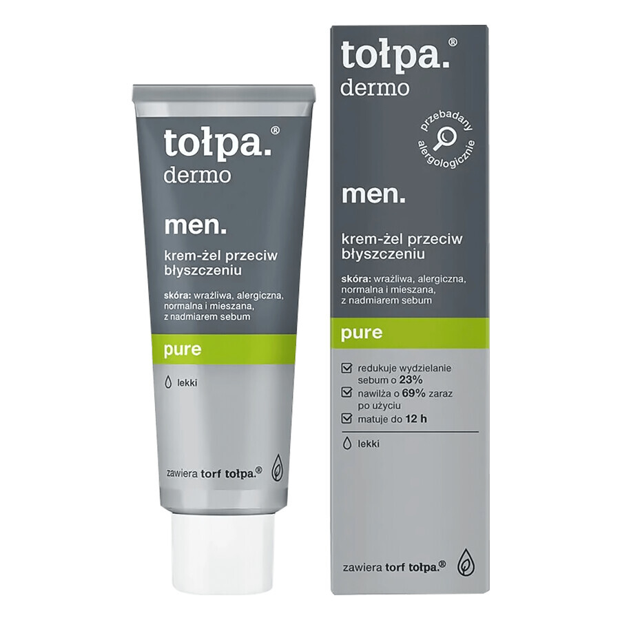 Tolpa Dermo MEN, Zuivere, matterende en hydraterende crème-gel, 40 ml Tolpa Dermo MEN, Zuivere, matterende en hydraterende crème-gel, 40 ml