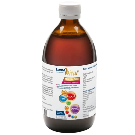 Loma Vital Iron + Zinc, liquid, 500 ml
