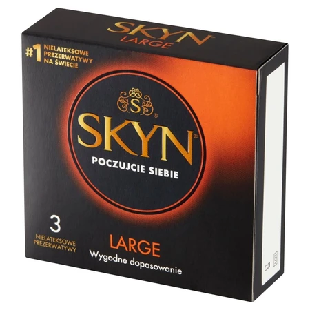 Unimil Skyn Large latexvrije condooms, 3 stuks