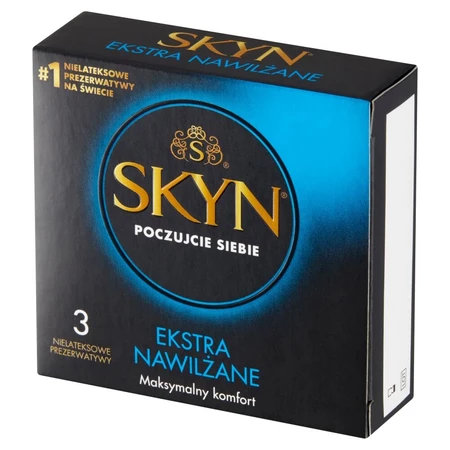 Unimil Skyn Extra Moist, latex-free condoms, 3 pieces