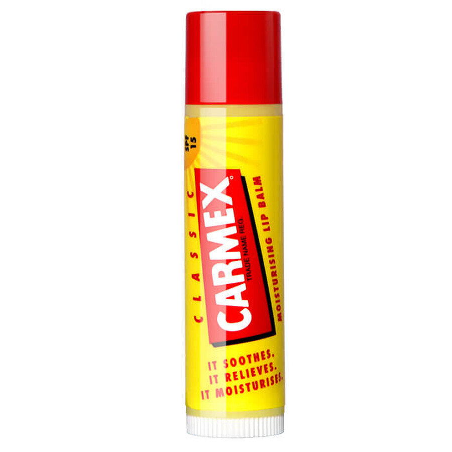Acquista Carmex Classic, balsamo labbra in stick, SPF 15, 4,25 g Carmex Classic, balsamo labbra in stick, SPF 15, 4,25 g