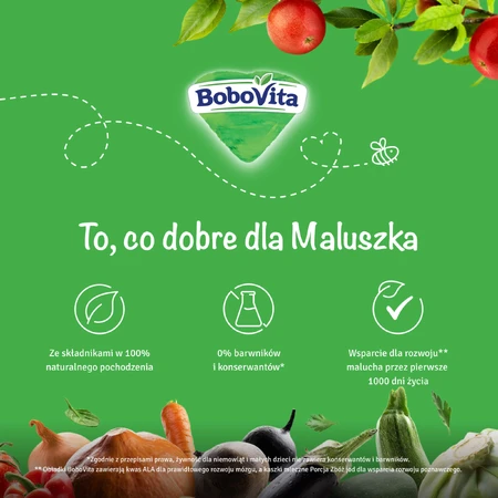 BoboVita Vollkornmüsli Apfel, Pflaume, milchfrei, ab 8 Monaten, 180 g