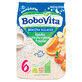 BoboVita Tasty Dinner Gachas de leche y arroz, 3 frutas, sin gluten, a partir de 6 meses, 230 g