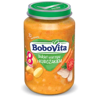 BoboVita Lunch, bouquet de légumes au poulet, après 8 mois, 190 g