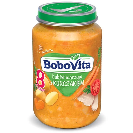 BoboVita Lunch, bouquet de légumes au poulet, après 8 mois, 190 g