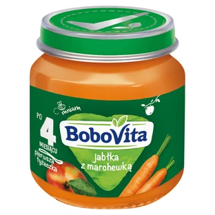 BoboVita Dessert, appels en wortelen, na 4 maanden, 125 g