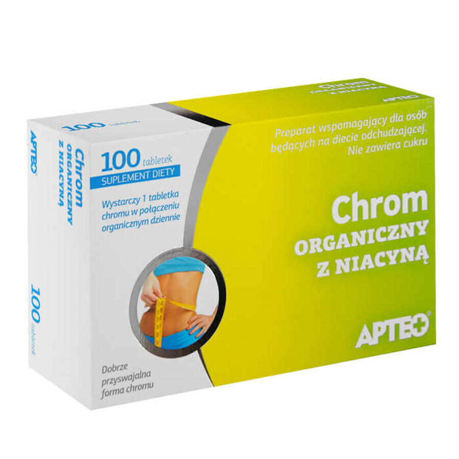 Acquista Cromo organico Apteo con niacina, 100 compresse Cromo organico Apteo con niacina, 100 compresse