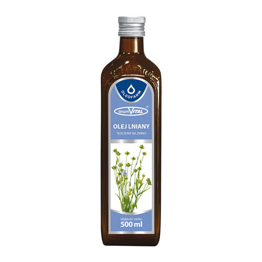 Comprar Oleofarm LinumVital, aceite de linaza prensado en frío, 500 ml Oleofarm LinumVital, aceite de linaza prensado en frío, 500 ml