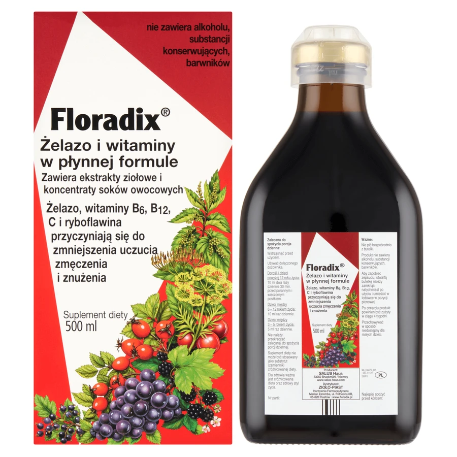 Floradix IJzer & Vitaminen, 500 ml