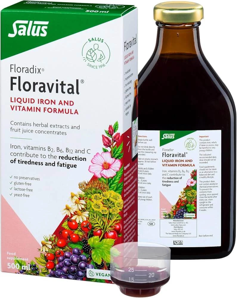 Floradix Iron Vitamins, 500 ml