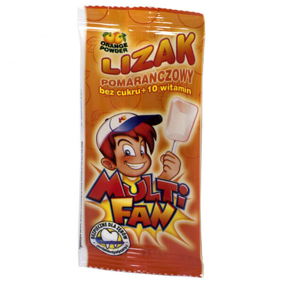 Buy Multifan, lollipop powder, orange-flavored, sugar free, 1 pc Multifan, lollipop powder, orange-flavored, sugar free, 1 pc
